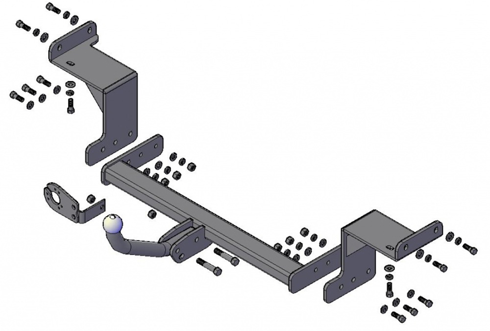 Фаркоп «Трейлер» для Hyundai I30 универсал 2012- Фаркоп «Трейлер» для Hyundai I30 универсал 2012-