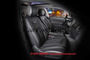 Накидки на передние сиденья «URBAN» черный/черный/синий 21965