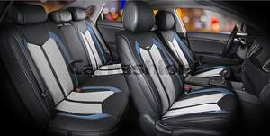 Комплект накидок «URBAN PLUS» серый/черный/синий 22371