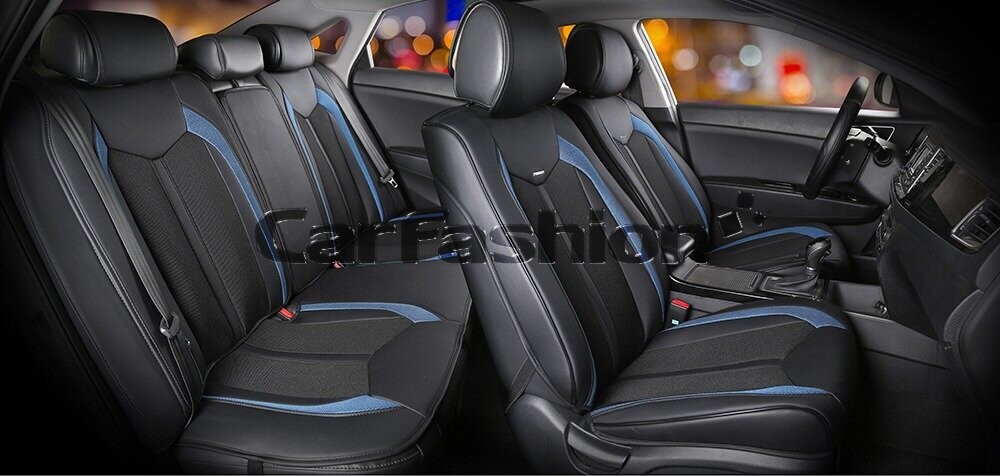 Комплект накидок «URBAN PLUS» черный/черный/синий 22365 Комплект накидок «URBAN PLUS» черный/черный/синий 22365