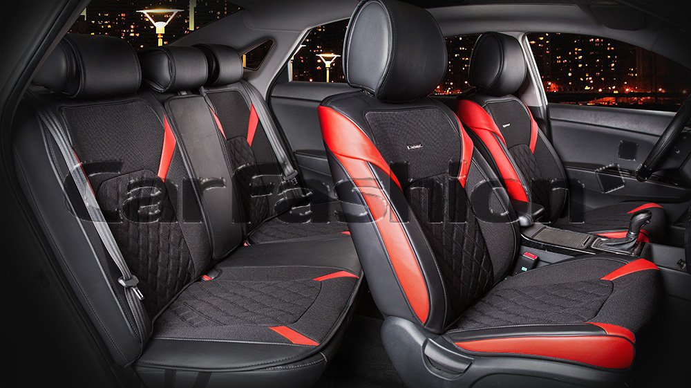 Комплект накидок «STING PLUS» красный/черный 22363 Комплект накидок «STING PLUS» красный/черный 22363