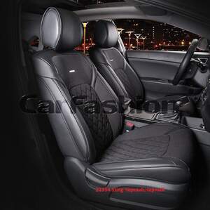 Накидки на передние сиденья «STING» черный/черный 21954