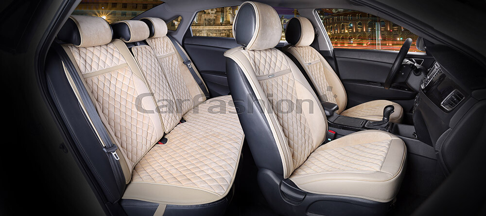 Комплект Накидок «BARCELONA PLUS» бежевый/бежевый/бежевый/бежевый 22377 Комплект Накидок «BARCELONA PLUS» бежевый/бежевый/бежевый/бежевый 22377