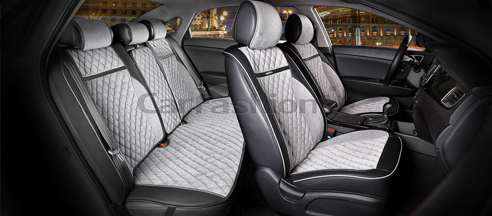 Комплект Накидок «BARCELONA PLUS» черный/серый/черный/серый 22382 Комплект Накидок «BARCELONA PLUS» черный/серый/черный/серый 22382