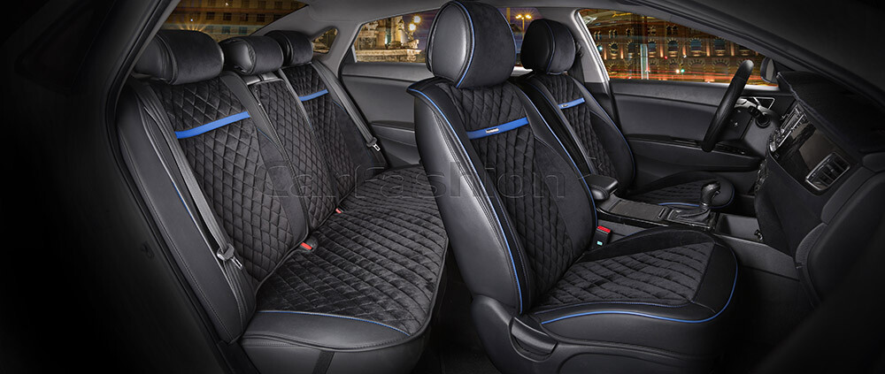 Комплект Накидок «BARCELONA PLUS» черный/черный/синий/синий 22380 Комплект Накидок «BARCELONA PLUS» черный/черный/синий/синий 22380