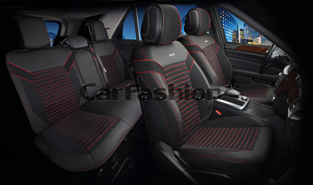 Комплект Накидок «CHESTER PLUS» черный/черный/красный 22332 Комплект Накидок «CHESTER PLUS» черный/черный/красный 22332