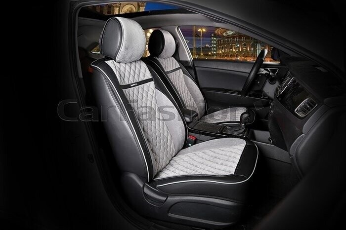 Накидки передние «BARCELONA» черный/серый/черный/серый 21982 Накидки передние «BARCELONA» черный/серый/черный/серый 21982