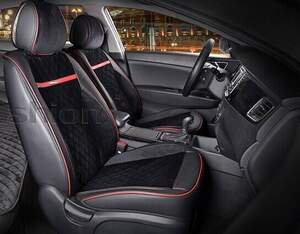 Накидки передние «BARCELONA» черный/черный/красный/красный 21986