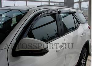 Дефлекторы накладные «SIM» для TOYOTA FORTUNER (2017-н.в.)