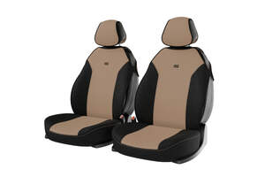 Накидки передние «BINGO FRONT» бежевый/черный/бежевый/LOGO черный 21017