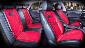 Комплект накидок «TORINO PLUS» красный/черный/бордовый 22217