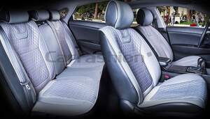 Комплект накидок «TORINO PLUS» серый/т.серый/т.серый 22216