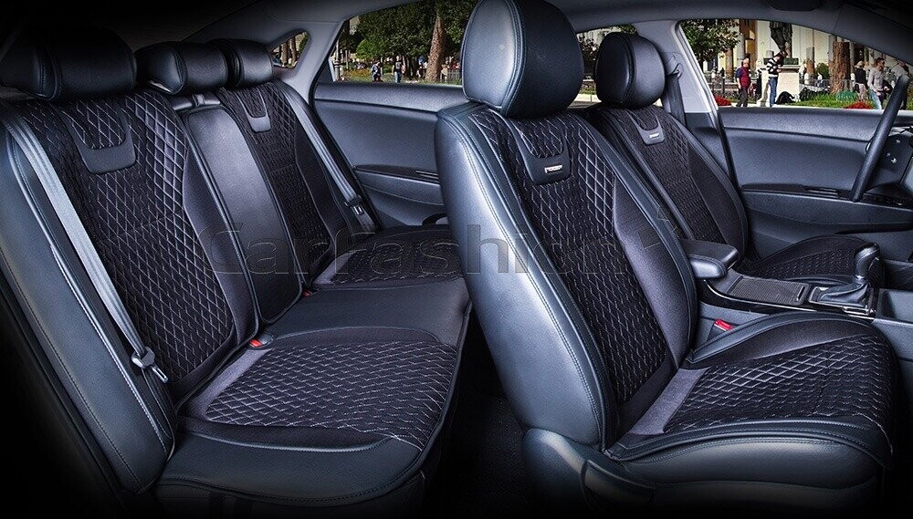 Комплект накидок «TORINO PLUS» черный/черный/т.серый 22212 Комплект накидок «TORINO PLUS» черный/черный/т.серый 22212