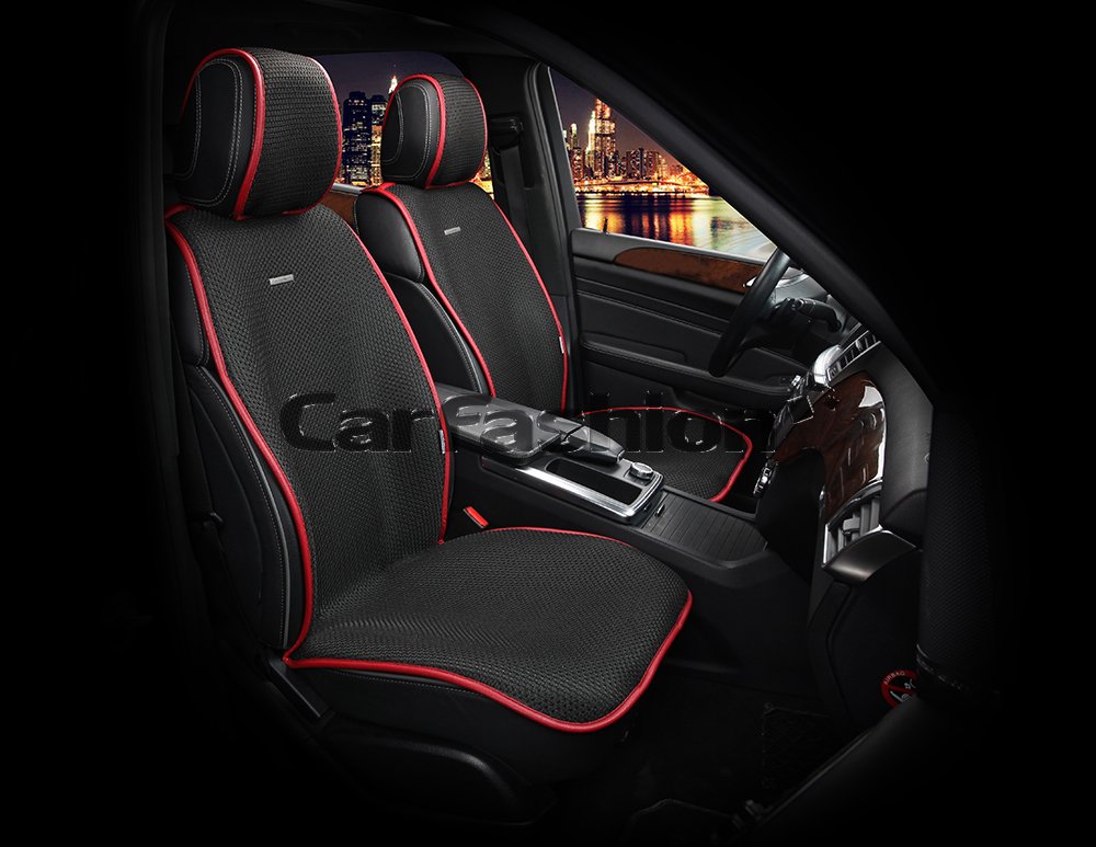 Накидки передние «VERONA» черный/красный/черный 21911 Накидки передние «VERONA» черный/красный/черный 21911