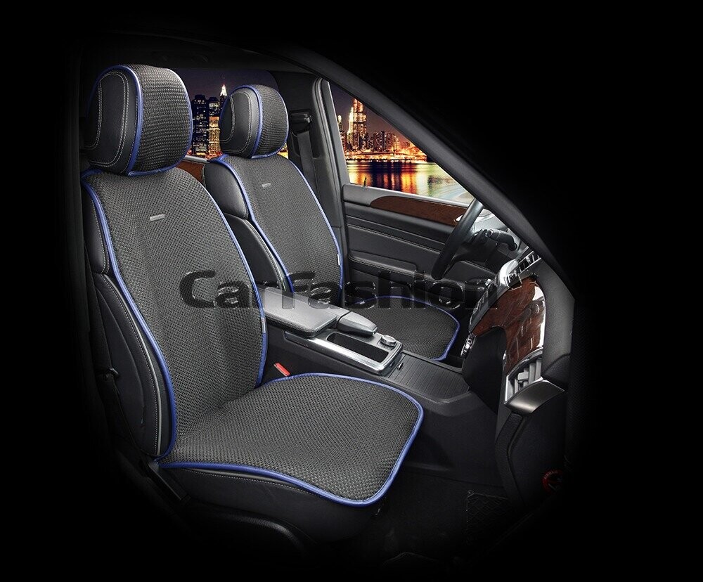 Накидки передние «VERONA» черный/синий/черный 21914 Накидки передние «VERONA» черный/синий/черный 21914