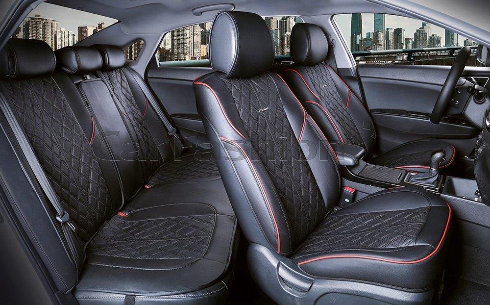 Комплект накидок «BALATON PLUS» красный/черный/черный 22398 Комплект накидок «BALATON PLUS» красный/черный/черный 22398