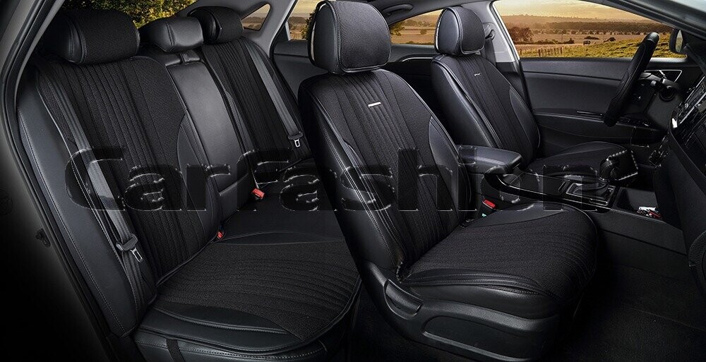 Комплект накидок «GRAND PLUS» черный/бежевый 21849 Комплект накидок «GRAND PLUS» черный/бежевый 21849