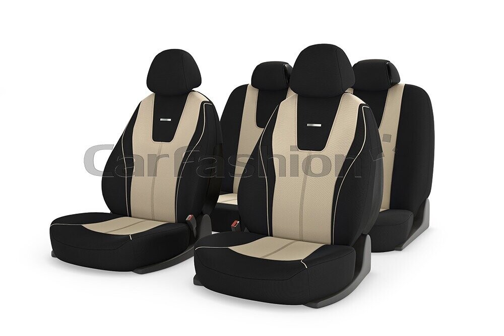 Чехлы универсальные «DOUGLAS» бежевый/черный/бежевый 22031 Чехлы универсальные «DOUGLAS» бежевый/черный/бежевый 22031