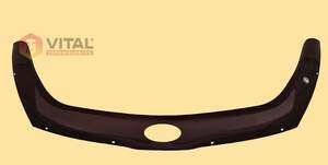 Дефлектор для капота (отбойник) KIA RIO IV (2017-) «VIP-TUNING» длинный