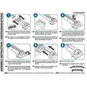 (a) Поперечины TURTLE AIR 1 113см для рейлингов с просветом , серебристые (a) Поперечины TURTLE AIR 1 113см для рейлингов с просветом , серебристые