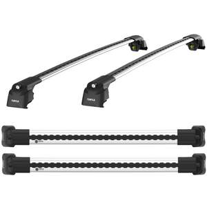 Багажные поперечины TURTLE AIR 2 на интегриров.рейлинги AUDI A6 Avant, Kombi 5дв 2005-2017 серебристые Багажные поперечины TURTLE AIR 2 на интегриров.рейлинги AUDI A6 Avant, Kombi 5дв 2005-2017 серебристые