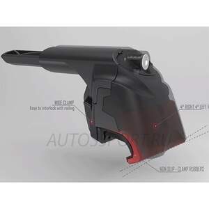 Поперечины TURTLE AIR V2 на интегриров.рейлинги HYUNDAI Tucson III/IV (2015-н.в.)черные