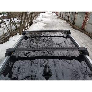 Поперечины TURTLE AIR V2 на интегриров.рейлинги HYUNDAI Tucson III/IV (2015-н.в.)черные