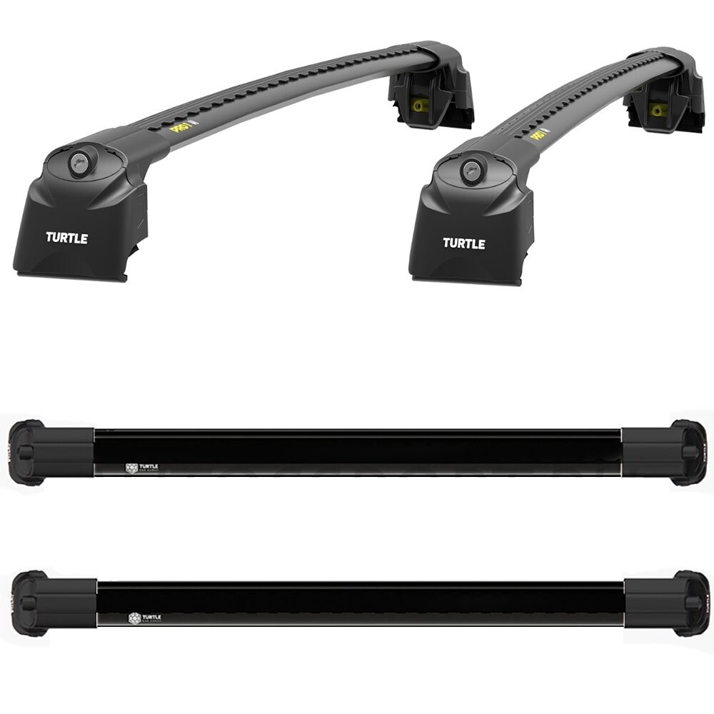 Поперечины TURTLE AIR 2 на интегриров.рейлинги BMW X3 (F25) SUV 5дв 2010-2017 черные Поперечины TURTLE AIR 2 на интегриров.рейлинги BMW X3 (F25) SUV 5дв 2010-2017 черные