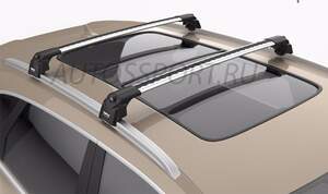 Багажные поперечины TURTLE AIR 2 на интегриров.рейлинги KIA Sorento III PRIME (2015-2020 / IV 2020-н.в.) серебристые Багажные поперечины TURTLE AIR 2 на интегриров.рейлинги KIA Sorento III PRIME (2015-2020 / IV 2020-н.в.) серебристые