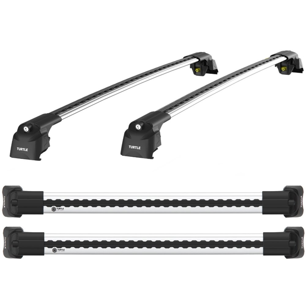 Багажные поперечины TURTLE AIR 2 на интегриров.рейлинги Jaguar F-PACE серебристые Багажные поперечины TURTLE AIR 2 на интегриров.рейлинги Jaguar F-PACE серебристые