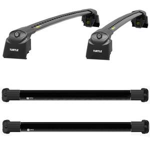 Багажные поперечины TURTLE AIR 2 на интегриров.рейлинги BMW X2 2017-н.в., черные