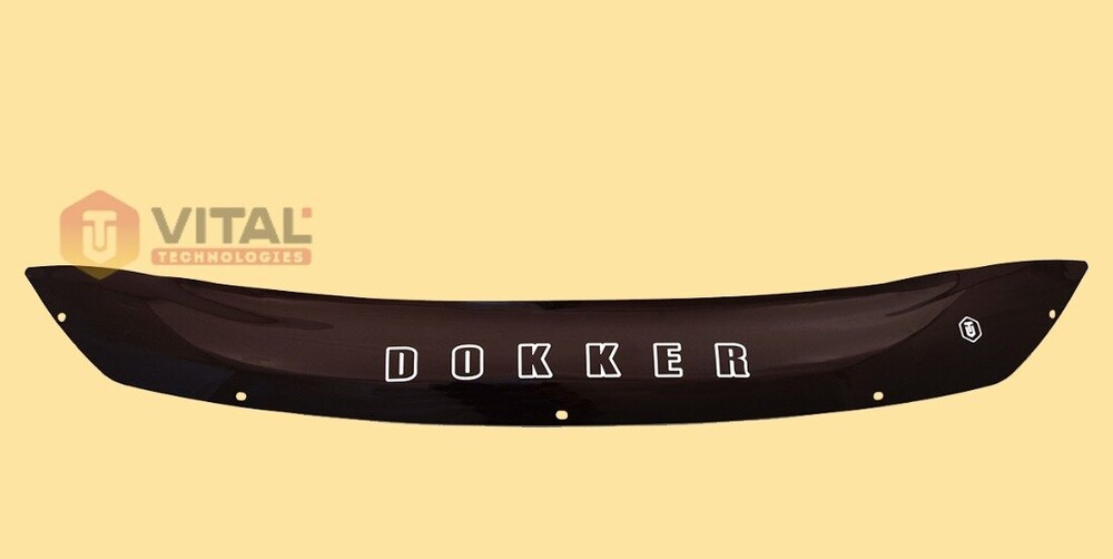 Дефлектор для капота (отбойник) RENAULT DOKKER (2016-) "VIP-TUNING" короткий Дефлектор для капота (отбойник) RENAULT DOKKER (2016-) "VIP-TUNING" короткий