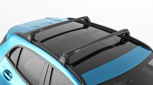 Багажные поперечины TURTLE AIR 2 на интегриров.рейлинги HYUNDAI Grand Santa Fe (2017-н.в.)  черные