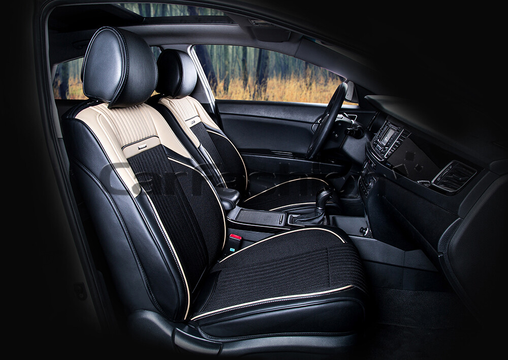 Накидки Фронт «ARSENAL» бежевый/черный 21460 Накидки Фронт «ARSENAL» бежевый/черный 21460