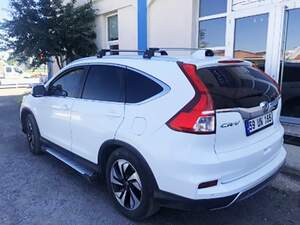 Багажник в штатные места на рейлингах HONDA CR-V SUV 4 2012-2018  и 5 2016-н.в.  с замком, черный