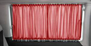 Шторки на салазках  в салон MERCEDES SPRINTER 313 (2008-2018) бордовые"ERKUL"