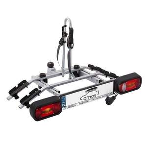 Крепление велосипеда на фаркоп AMOS TYTAN 2 PLUS Платформа для 2-х велосипедов, сталь/цвет серебристый