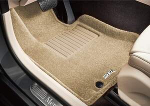 Коврики салона текстильные VOLKSWAGEN TOUAREG  2018-н.в. LINER 3D Lux с бортиком бежевые