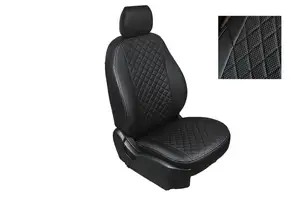 Чехлы Seintex Ромб из экокожи для сидений HYUNDAY ACCENT II 1999-2005 черные
