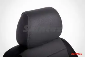 Чехлы Seintex из экокожи для сидений Kia Cee'd III (2018-н.в.) черно-серые