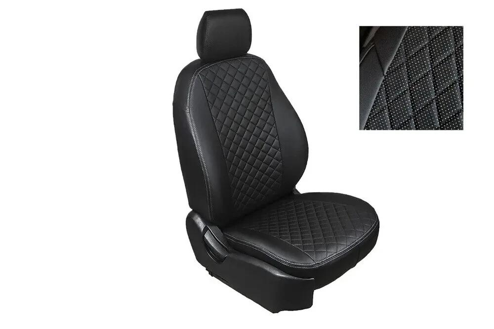 Чехлы Seintex Ромб из экокожи для сидений Mazda CX5 (2012-2017) Touring Active Suprime 2011 черные Чехлы Seintex Ромб из экокожи для сидений Mazda CX5 (2012-2017) Touring Active Suprime 2011 черные