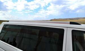 Интегриров. рейлинги FLUSH (Флаш) продольные VW T5 (2003-2015) кор. база, серебристые ERKUL Интегриров. рейлинги FLUSH (Флаш) продольные VW T5 (2003-2015) кор. база, серебристые ERKUL