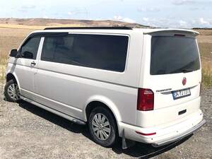 Интегриров. рейлинги FLUSH (Флаш) продольные VW T6 (2015-н.в.) длинная база, черные ERKUL