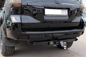 Фаркоп Toyota Land Cruiser Prado 2010-, Toyota Land Cruiser Prado 120 2002-2010 (3 точки крепления) съемное крепление шара под американский квадрат