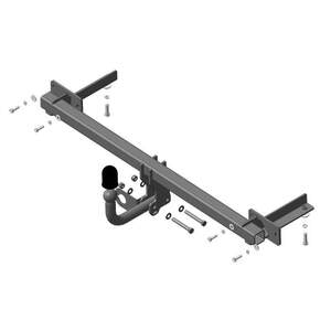 Фаркоп «Motodor» Лада Веста седан/универсал 2015-, Lada Vesta Cross седан/универсал 2017- крепление шара на двух болтах