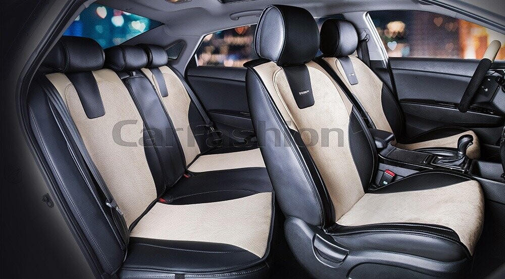 Комплект Накидок «SPACE PLUS» черный/бежевый/бежевый 22401 Комплект Накидок «SPACE PLUS» черный/бежевый/бежевый 22401