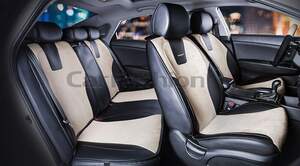 Комплект Накидок «SPACE PLUS» черный/бежевый/бежевый 22401