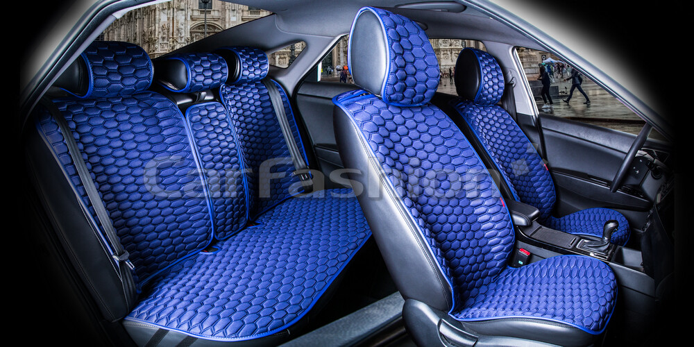 Комплект Накидок «CARBON PLUS» синий/голубой/синий 22065 Комплект Накидок «CARBON PLUS» синий/голубой/синий 22065