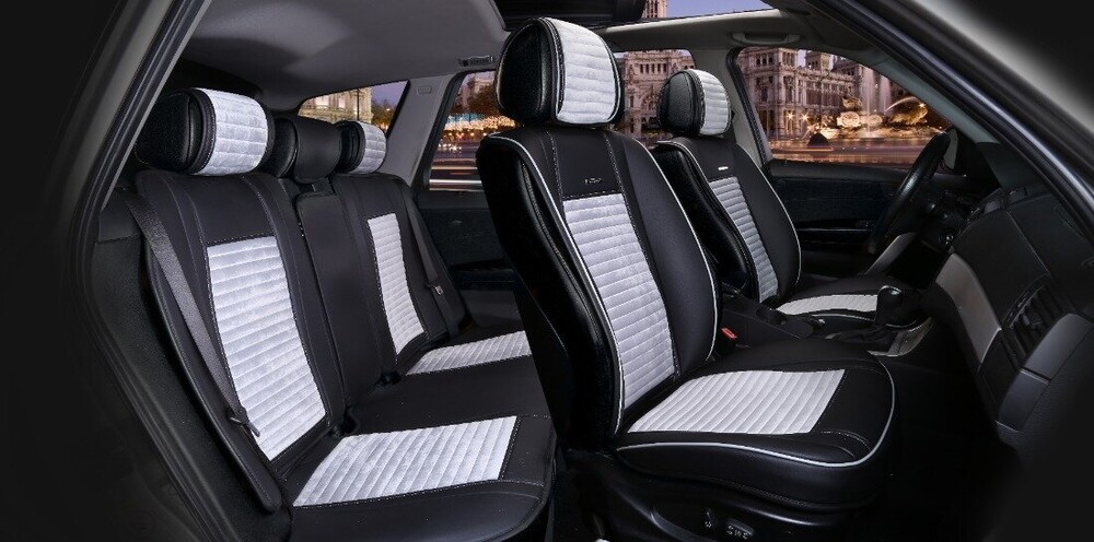 Комплект Накидок «MADRID PLUS» черный/т.серый/серый/серый 22265 Комплект Накидок «MADRID PLUS» черный/т.серый/серый/серый 22265