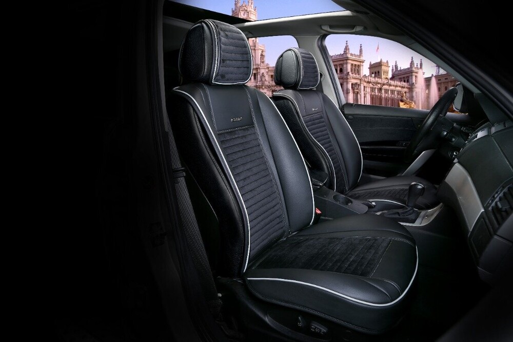 Накидки передние «MADRID» черный/черный/серый/серый 21884 Накидки передние «MADRID» черный/черный/серый/серый 21884